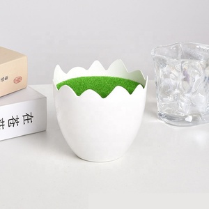 Vendita diretta dalla fabbrica vaso di fiori in plastica con finitura smaltata traspirante floccato in schiuma verde vaso <span class=keywords><strong>per</strong></span> <span class=keywords><strong>piante</strong></span> succulente disposizione 3-6L - Product Image 5