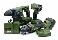 Kit combiné d'outils électriques professionnels originaux, perceuses sans fil, tournevis, chargeur de batterie au lithium 21V