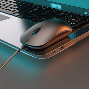 Ban đầu có dây chuột đen chuột biểu tượng tùy chỉnh USB Chuột chơi game Phụ kiện máy tính - Product Image 2