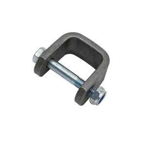 U-Shaped Bracket Lifting Lug Jack Base 1022 Carbon Steel Nickel Plated For Construction Lifters - Product Image 2