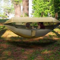 Nouvelle moustiquaire automatique à ouverture rapide pour hamac, simple/double, pour camping extérieur, anti-moustiques, en polyamide, capacité 200 kg