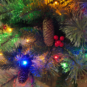 New Style Blooming Pine Needle & PVC Mixed Tabletop Christmas <b>Tree</b>, New Arrival Christmas Decoration Ornament - Product Image 6