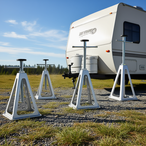 Soportes Estabilizadores para RV de Aluminio, Capacidad de 6000 Libras, 11 Pulgadas, Manuales, para Nivelación de Remolques y Campers - Product Image 2