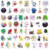 55 Pegatinas de Muñecos de Dibujos Animados, Anime Battle for Dream Island
