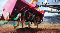 Nouvelle micro-rotoculteur agricole multifonctionnelle tout-en-un à entraînement par engrenages pour tracteur et pelle sur chenilles