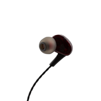 2025 penjualan Baru Headset musik Stereo sempurna Hitam 3.5mm Earphone In-Ear headphone Earphone berkabel Logo kustom