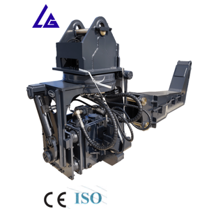 Ligong Merk 15-45 Ton Graafmachine Gebruikt Hydraulische Roterende Tegels Vibro Hamer, Plaatstapel Driver Voor 6-8M Damplaat - Product Image 1