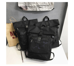 Custom <b>Top</b> <b>Roll</b> Rolltop <b>Backpack</b> <b>Laptop</b> Rucksack Casual Sports School <b>Backpack</b> Polyester Oem Waterproof <b>Backpack</b> - Product Image 2