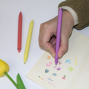 Stylos à encre gel en plastique colorés pour étudiants, promotionnels pour les entreprises, avec logo personnalisé - Product Image 5