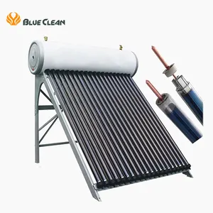 Nhỏ gọn không áp lực nước năng lượng mặt trời heater200 lít tất cả các thép không gỉ không áp lực ống chân không năng lượng mặt trời Máy nước nóng