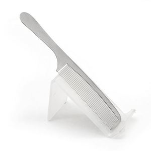 <b>Creative</b> <b>Gift</b> Silver Stainless Steel Hair Styling Comb with Fine Tooth - Product Image 1