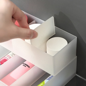 Household Custom 4 Grids Multifunction <b>Drawer</b> Style Separated Cosmetic Organizer Plastic <b>Storage</b> <b>Box</b> With Dividers - Product Image 5