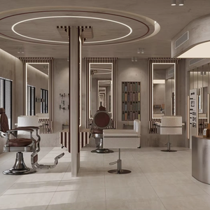 Custom Wall-Mount Hairdressing <b>Console</b> Modern Marble Salon Project Supply Design to Reality - Product Image 1