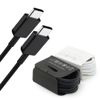 Promo Panas untuk Kabel Data PVC Dual Type-C 5A PD 45W Pengisian Cepat untuk Laptop dan Earphone