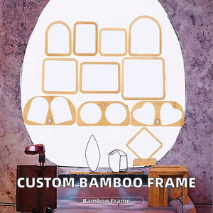 <span class=keywords><strong>Cadre</strong></span> photo <span class=keywords><strong>magnétique</strong></span> en bambou avec plaque photo en aluminium à sublimation 6 couleurs, personnalisable avec logo, pour la maison et le bricolage (DIY) - Product Image 2