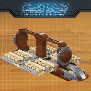 Jouet de construction de troupes de guerre spatiale de science-fiction MOC avec 2 droidekas et 32 droids de combat <span class=keywords><strong>Kit</strong></span> de construction de simulation de collectionneurs - Product Image 3