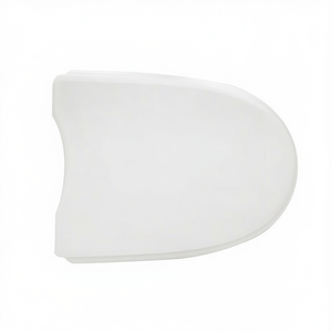 Asiento de Inodoro Alargado de 50.5 cm de Largo y 37.5 cm de Ancho, Plástico Blanco, Estilo Minimalista para Baño - Product Image 3