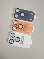 Protection d'objectif photo en verre trempé double couleur anti-rayures pour iPhone 18 17 16 15