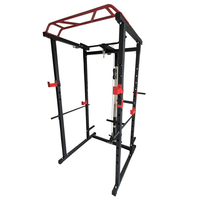 Rack de Squat Smith de Qualité Commerciale, Cage de Musculation Multifonctionnelle pour Entraînement de Force à Domicile/En Salle de Sport