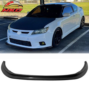 Fits for Scion tC 2011-2013 MDA Style Front Bumper Lip Unpainted Black - Product Image 1