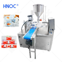 HNOC Machine à remplir et sceller les gobelets de yaourt à la crème glacée liquide Machine à remplir et sceller les gobelets à glaçons