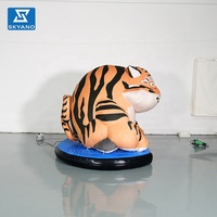 Modèle de tigre gonflable personnalisé en peluche, modèle d'animal gonflable pour la décoration d'événements en plein air et la publicité