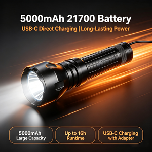 Linterna LED WOSEN de 10W Ultra Brillante con Cabezal Tipo Loto, Rompe Cristales, Correa para el Hombro, para Patrullaje, Camping, Emergencias y Seguridad - Product Image 6