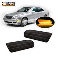 2 luces LED ahumadas para parachoques delantero, luces de posición laterales para Mercedes-Benz W220 S430 S500 S600 2000-2006, Plug and Play