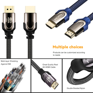 1m 1.5m 2m 3m 5m 7.5m 10m Ultra Haute Vitesse 48gbps Version 2.1 Résolution Dynamique HDR <span class=keywords><strong>eARC</strong></span> 8k Câble <span class=keywords><strong>HDMI</strong></span> - Product Image 4