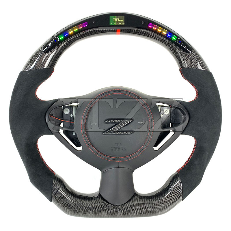 Fibra de carbono + cuero Alcantara