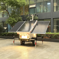 Remolque de Seguridad CCTV Solar Portátil para Monitoreo de Ingeniería Minera 24/7