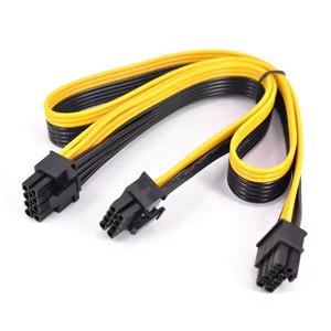 Cavo di alimentazione PCI-e da 8 pin a 2 porte 6+2 pin per scheda grafica PCI Express, da 6+2 pin maschio a 8 pin maschio per alimentatore modulare Silverstone - Product Image 4