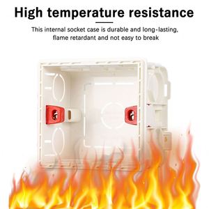 <span class=keywords><strong>86</strong></span> Typ Kabel klemme Wand schalter Gehäuse kasten Elektrische PVC-Vierkant-Unterputz-Anschluss dose - Product Image 3