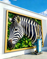 Máquina de Impresión Vertical para Paredes, Impresora de Murales Verticales 3D con Tinta UV para Paredes de Vidrio, Tablas de Madera, Metal y Cerámica