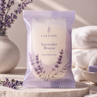 Sacs d'emballage pour savon en plastique transparent givré, pochettes personnalisées imprimées pour l'emballage de savon en barre