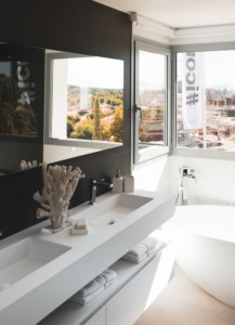 Treo tường Nhôm đóng khung Led Gương phòng tắm ánh sáng gương với nóng - Product Image 6