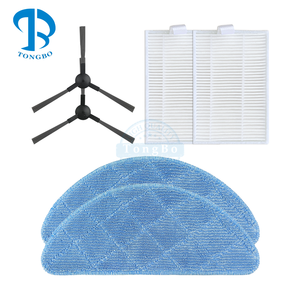 Cepillo giratorio de borde lateral, filtro Hepa, paño de mopa, almohadilla de mopa, trapo apto para <span class=keywords><strong>Ropo</strong></span> Glass 3/Glass 4, Robot aspirador, repuestos, accesorios - Product Image 1