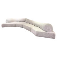 Canapé Modulable Arc en Tissu, Style Minimaliste Italien, Nouveau Modèle Villa, Combinaison Multi-Personnes, Tendance Actuelle