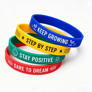 Bracelet en silicone personnalisé, bracelets en caoutchouc pour promotion d'entreprise, cadeau, événement, bracelets avec logo personnalisé - Product Image 1