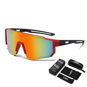 Occhiali da Sole per Bambini con Montatura Quadrata Completa <span class=keywords><strong>in</strong></span> PC, Protezione UV400 Classe 3, Occhiali Sportivi per Ciclismo e Pesca, Personalizzabili con Logo - Product Image 1