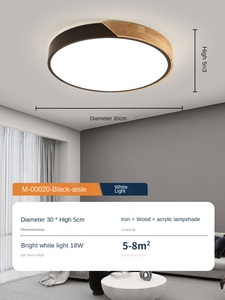 Modern Contemporary LED Drum <b>Ceiling</b> <b>Light</b> Dimmable Flush Mount <b>Remote</b> <b>Control</b> White Acrylic Lamp for Home Office CE Certified - Product Image 2