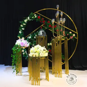 Supporto per fioriera in metallo di alta qualità per eventi di lusso per la decorazione di nozze