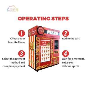 Distributeur automatique de pizzas surgelées entièrement robotisé, directement de l'usine, construction en métal/acrylique/plastique, capacité de 72 pièces, haute performance - Product Image 5