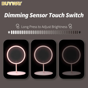 Cermin meja rias kosmetik perjalanan portabel sentuh, cermin meja rias meja rias Nordik Miroir rias Led dengan lampu - Product Image 6