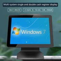 Terminal POS Multi Antarmuka 15" Layar Sentuh Kapasitif Mesin Kasir All-in-One Perangkat Keras Stabil untuk Pedagang Ritel Global