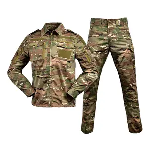 Allenamento all'aperto escursionismo uniforme da lavoro 728 Camouflage camicie a maniche lunghe pantaloni abbigliamento tattico nero