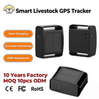 Traceur GPS solaire 4G pour bétail, multi-positionnement, historique des trajets, étanche IP68, longue autonomie, stock disponible, OEM/ODM pris en charge