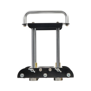 Outil de pliage de bordure de toiture en métal à 2 rouleaux, manuel, en alliage d'aluminium et acier inoxydable, pour le pliage des bordures de gouttières - Product Image 1
