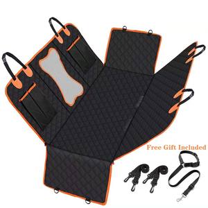 Protecteur de siège arrière imperméable pour animaux de compagnie Tapis de voyage universel antidérapant pour chien avec fermeture à glissière et ancre de siège - Product Image 3