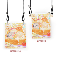 Sac à téléphone à fermeture éclair Léger et fonctionnel pour un usage quotidien Petit sac bandoulière personnalisé Anime